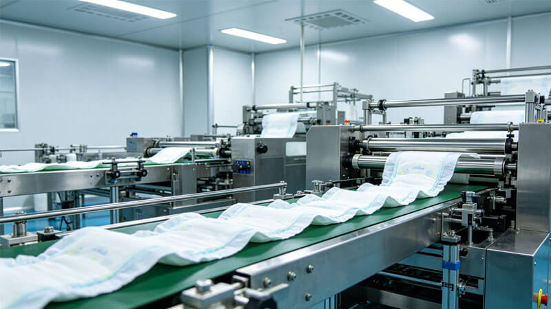 Baby diaper production line